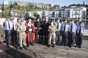 SS GB with Deputy Lord Mayor & Deputy Leiutenant