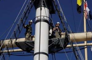 Torch on the mast of GB